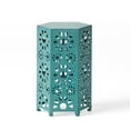 thumbnail image 1 of Elliot Outdoor 12 Inch Crackle Sunburst Iron Side Table, 1 of 8