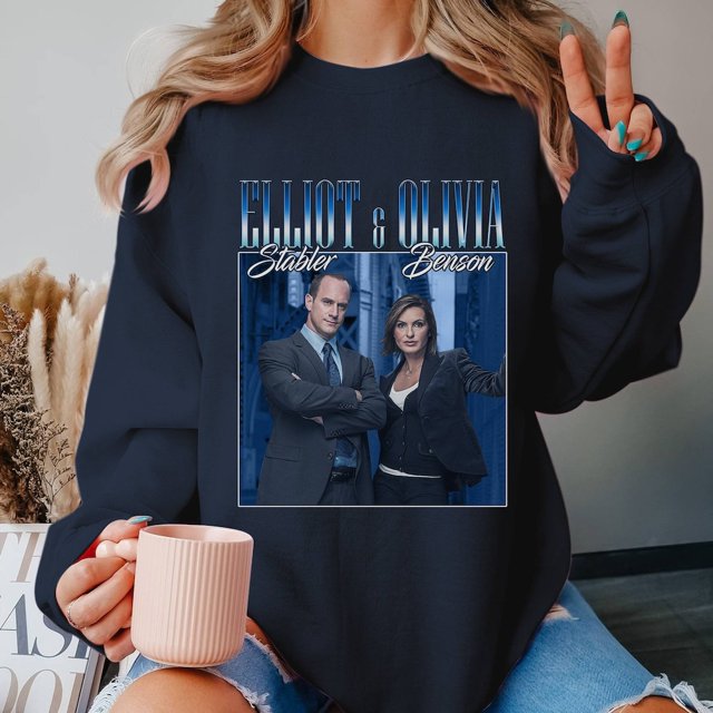 Elliot Stabler And Olivia Benson Law And Order Shirt Vintage Law And
