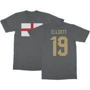 Elliott 19 Jersey Style - England Soccer Cup Fan Unisex T-Shirt (Gray, Small)