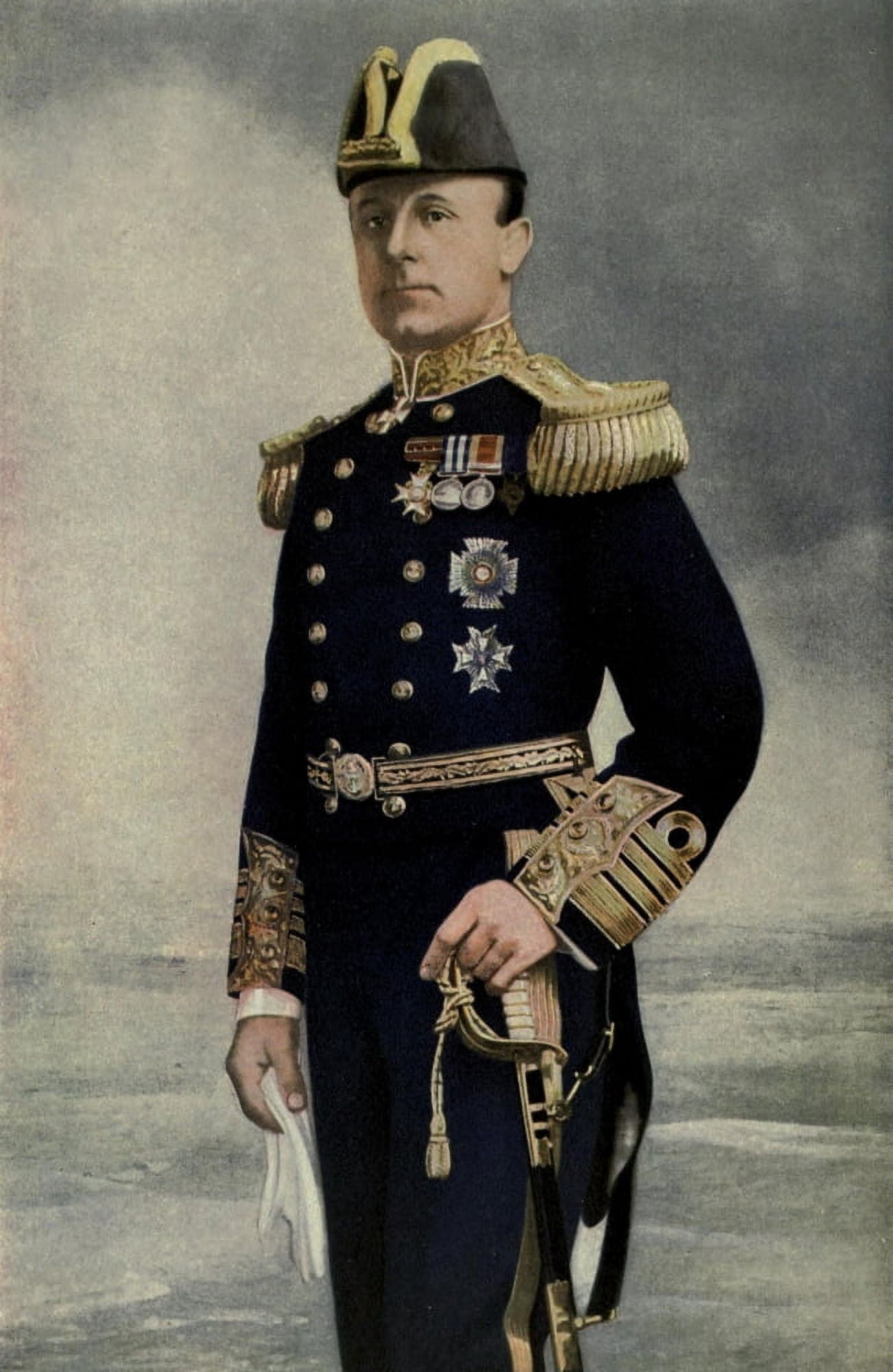 Elliott & Fry War Illustrated 1915 Admiral Sir John Rushworth Jellicoe (photo) Canvas Art - (18 x 24)