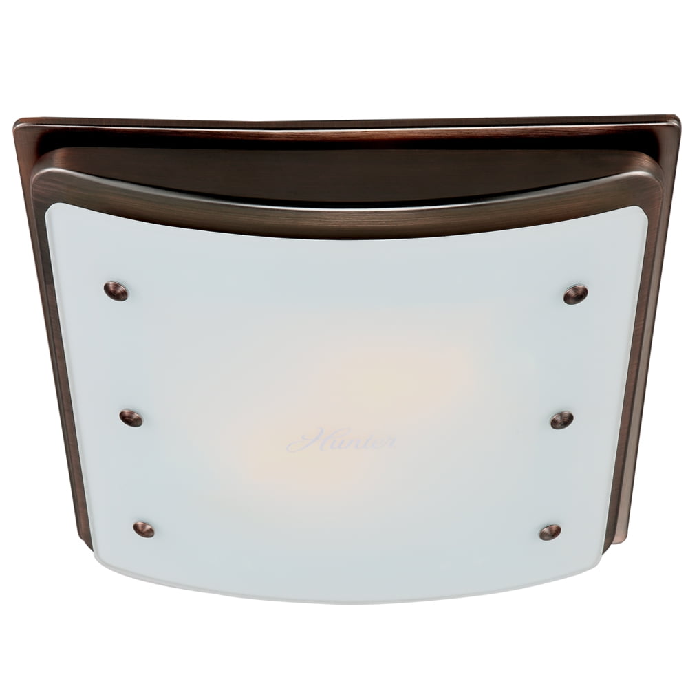 Hunter Fan Ellipse Bathroom Fan with Light and Nightlight, Imperial ...
