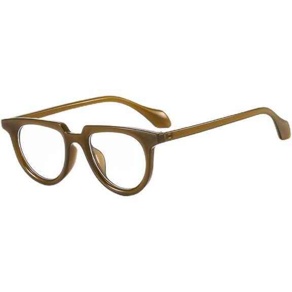 Ellipse Half Frame Retro Cat-eye Sunglasses Small Frame Sunglasses Shading Beach Glasses
