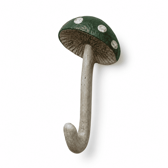 Ellipse Mushroom Cast Iron Wall Hook For Coats, Towels, And Home Decor