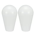thumbnail image 1 of Ellipse Oval Joystick Rocker Ball Top Head Handle American Type Arcade Game DIY Parts Replacement White 2Pcs, 1 of 3