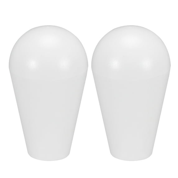 Ellipse Oval Joystick Rocker Ball Top Head Handle American Type Arcade Game DIY Parts Replacement White 2Pcs
