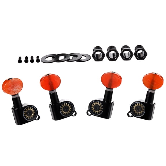 Ellipses Head Guitar Tuning Pegs In With Bushings Screws Compatible For Ukulele And Bass Upgrades