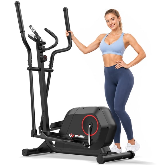 Winfita Climber Stepping Elliptical Machine, 3 in 1 Elliptical with 14 Resistance Levels, 15.5" Stride, 300lbs capacity, Quiet Home Cardio Fitness Equipment
