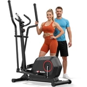 Winfita Elliptical Machine with 14 Resistance Levels with 15.5 Stride, Quiet Home Cardio Fitness Equipment with Hyper-Quiet Electromagnetic Rear Driving System
