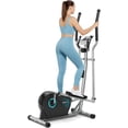 thumbnail image 1 of Elliptical Exercise Machine, Ultra-Quiet Elliptical Machine for Home, 6KG Flywheel Elliptical Trainer, 16 Resistance Levels Elliptical Training Machines w/Pulse Sensor, LCD Monitor, 1 of 9