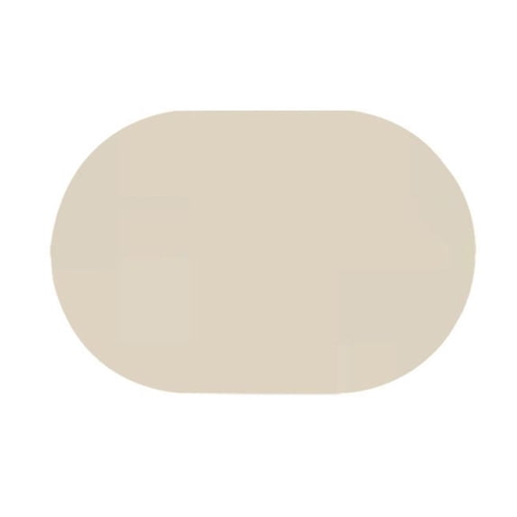 Elliptical Faux Leather Placemat, Oil Proof Heat Resistant Table Mat for Western Dinner, Non Slip Kitchen Table Mats, Waterproof and Durable