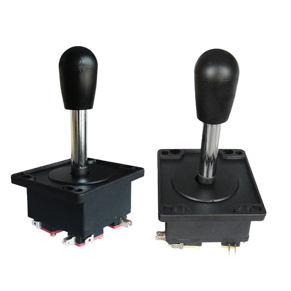 Elliptical Handle Game Joystick with Adjustable Shafts Length High Strength Game Controller with Handle for Cabinets