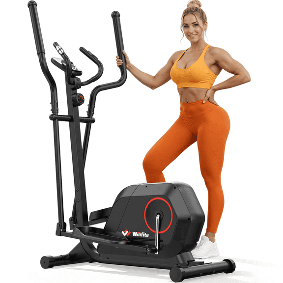 Winfita Cardio Climber Stepping Elliptical Machine, 3 in 1 Elliptical, Total Body Fitness Cross Trainer with Hyper-Quiet Magnetic Drive System