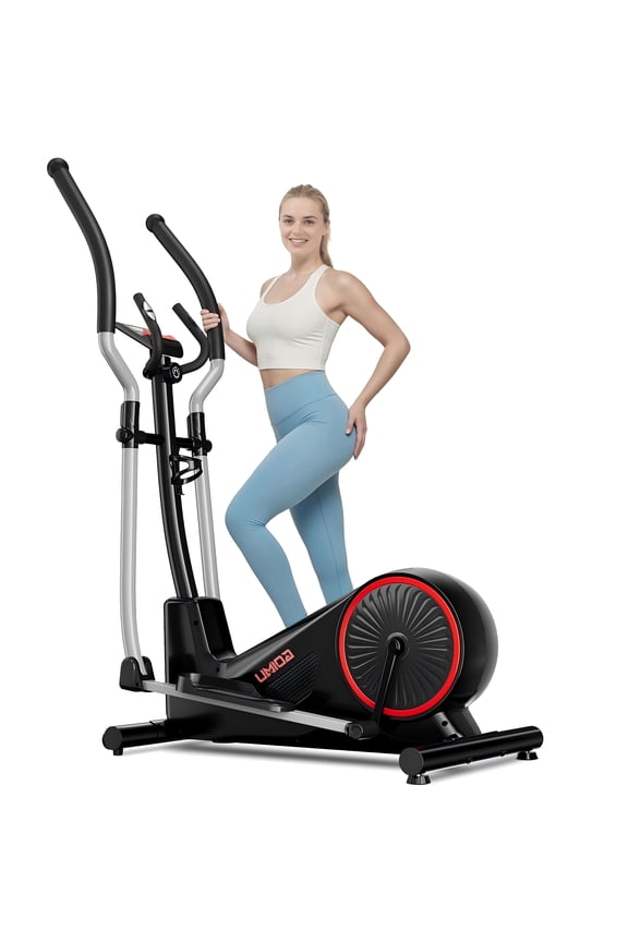 Elliptical Machine, Elliptical Exercise Machine for Home with Hyper-Quiet Magnetic Driving System, Elliptical Trainer with 15.5IN Stride, 8 Level Dynamic Resistance, 350LBS Loading Capacity