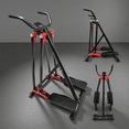 thumbnail image 1 of Elliptical Machine, Foldable Cardio Cross Trainer Glider for Home Gym, Full-Body Low-Impact Exercise, with LCD Display, Black, 1 of 10