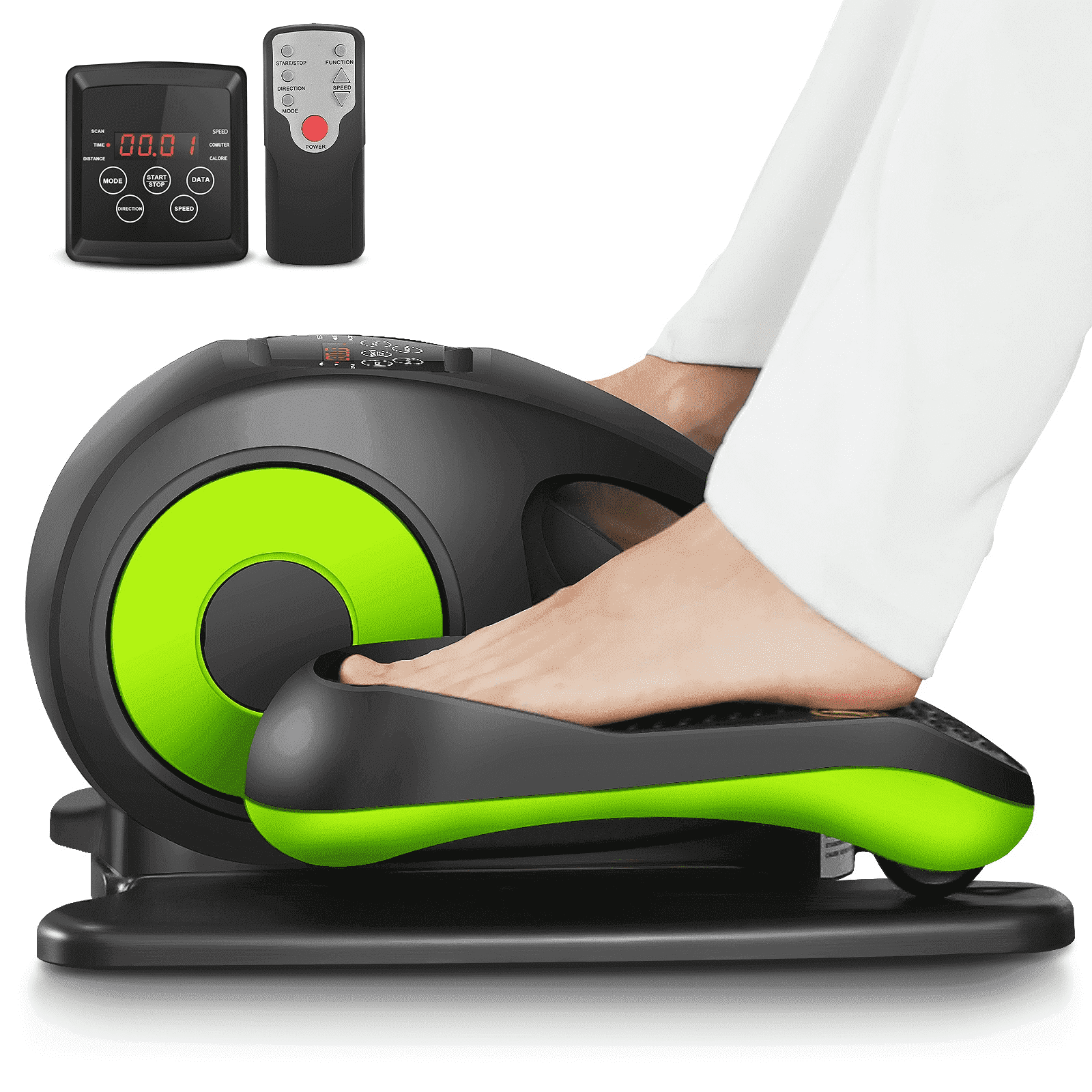 Elliptical Machine, Under Desk Elliptical with Remote Control, Quiet Home Ellipse Exerciser for Seniors