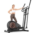 thumbnail image 1 of FUNMILY Walnut Stride Pro Heavy Duty Elliptical Machine for Home Gym | 16-Inch Stride, 400LBS Capacity, Ultra-Quiet Low-Impact Cardio for Small Spaces, 1 of 7