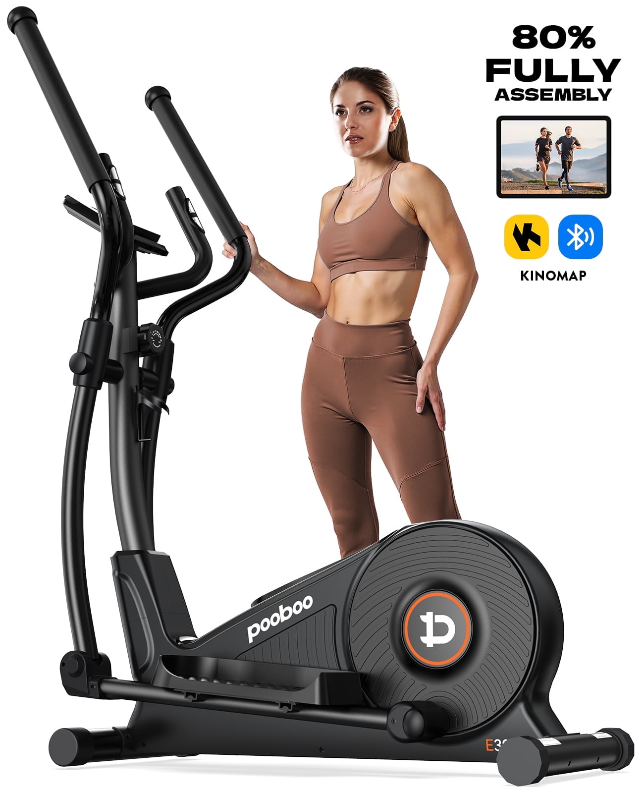 Elliptical Machine for Home Use Elliptical Exercise Machine Silent Magnetic Elliptical Training Machines LCD Monitor
