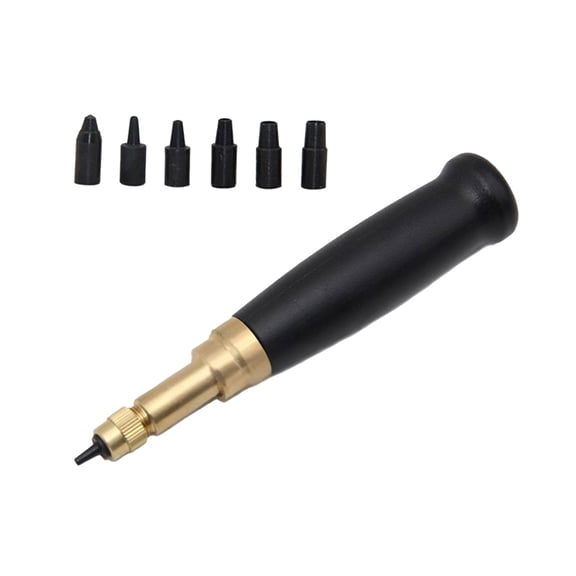 Elliptical Punches Tool for Belts Craft Alloy Construction Simple Press Handle Accurate Hole Making