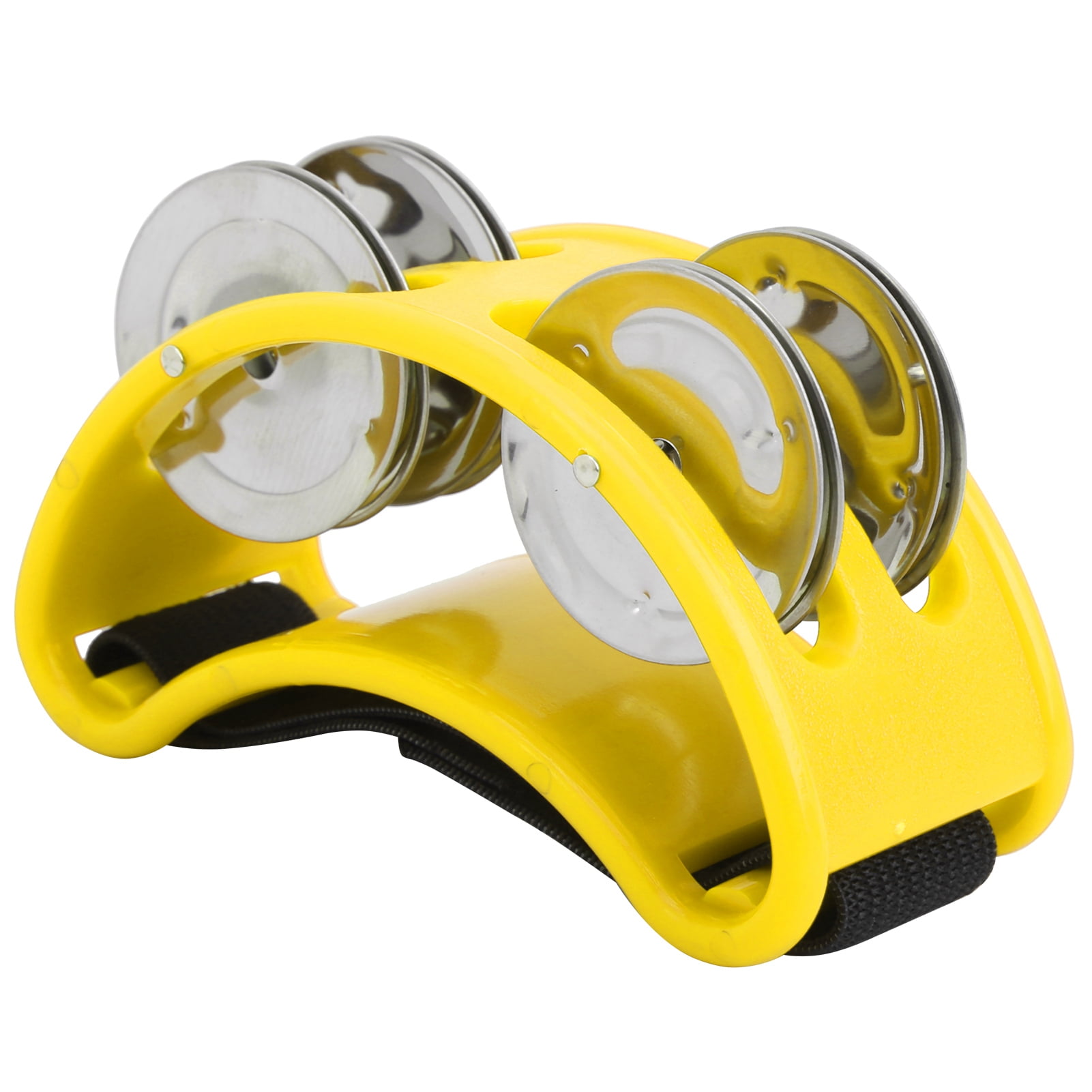 Elliptical Tambourine Percussion Jingle Foot Bell Cajon Box Drum