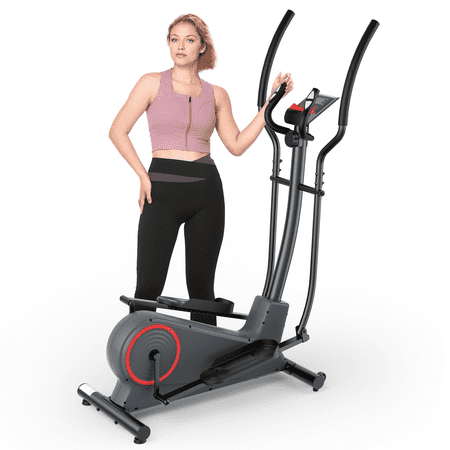 Elliptical machine for Home Use elliptical machine with Front Flywheel 264lbs pulse grips sensor
