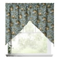 thumbnail image 1 of Ellis Bella Rose Stylish Medium Scale Printed Floral Pattern 1.5" Rod Pocket Tailored Swag for Windows 56"x36" Wedge, 1 of 2