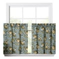thumbnail image 1 of Ellis Bella Rose Stylish Medium Scale Printed Floral Pattern 1.5" Rod Pocket Tier for Windows 56"x36" Wedge, 1 of 5