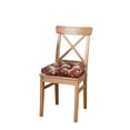thumbnail image 1 of Ellis Bella Rose Stylish Medium Scale Printed Floral Pattern Non-Skid Chair Pad 18"x18" Red, 1 of 3
