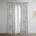 thumbnail image 1 of Ellis Black Printed Cotton Twill Curtain (1 Panel), Ellis Black, 50W X 96L, 1 of 6
