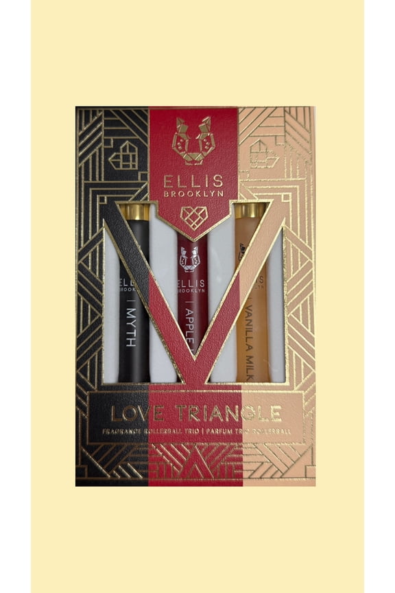 Love Triangle fragrance rollerball trio - Myth, Apple Love, Vanilla Milk $99 value
