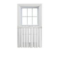 thumbnail image 1 of Ellis Curtain Cotton Voile 1.5" Rod Pocket Tailored Tier Pair for Windows 80" x 36" White, 1 of 5