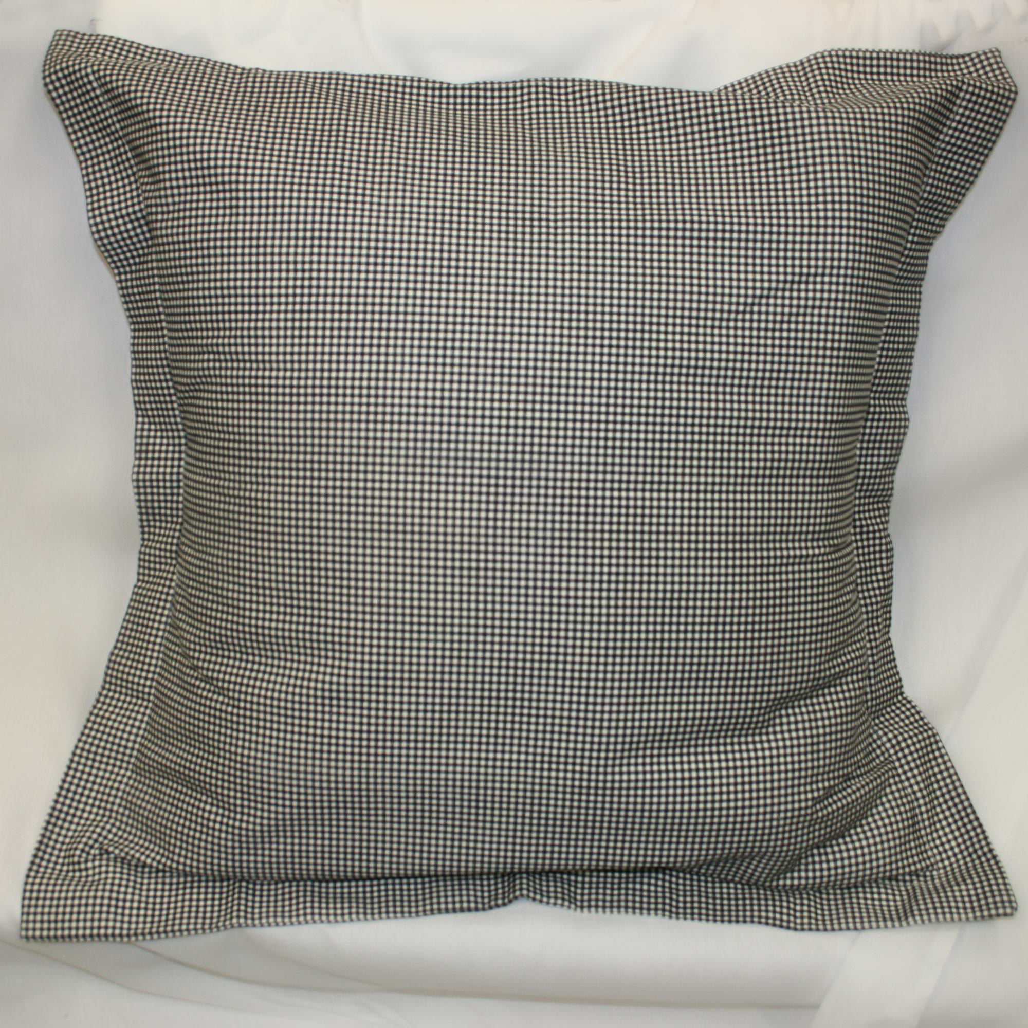 Logan Black and White Cotton Plaid Toss Pillow