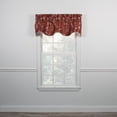 thumbnail image 1 of Ellis Curtain Meadow High Quality Room Darkening Solid Natural Color Lined Scallop Window Valance - 50 x15", Cardinal, 1 of 5