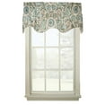 thumbnail image 1 of Ellis Curtain Paisley Prism Duchess 3" Rod Pocket Valances for Windows 100" x 30" Latte, 1 of 3