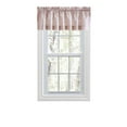 thumbnail image 1 of Ellis Curtain Plaza Classic Ticking Stripe Printed on Natural Ground 1.5" Rod Pocket Tailored Valance 58" x 15" Brick, 1 of 2
