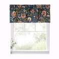 thumbnail image 1 of Ellis Curtain Regency Straight 3" Rod Pocket Valances for Windows 50" x 15" Navy, 1 of 5