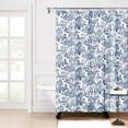 thumbnail image 1 of Ellis Curtain Victoria Park Toile Precise Patterned High Quality Water Proof Bathroom Shower Curtain - 70 x 72" Blue, 1 of 3