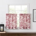 thumbnail image 1 of Ellis Curtain Victoria Park Toile Room Darkening Rod Pocket Window Curtain Panel with Ties, 1 of 3