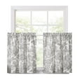 thumbnail image 1 of Ellis Curtain Victoria Park Toile Room Darkening Rod Pocket Window Curtain Panel with Ties, 1 of 3