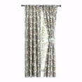 thumbnail image 1 of Ellis Curtain Wynette Lined 3" Rod Pocket Curtain Panel Pair with Tiebacks 100" x 63" Grey, 1 of 5