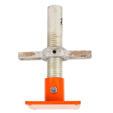 Ellis Manufacturing Co. 10K Leg Shore Frame Leveling Screw Jack - 12" Acme Screw - 3/8" Steel Base Plate
