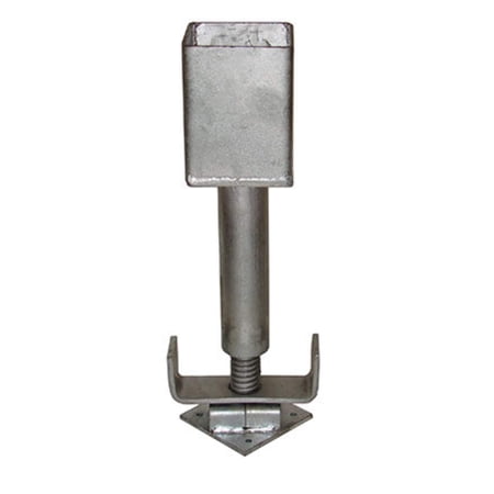 Ellis Manufacturing Company 4x4 Screw Jack - Adjustable Support - Safe Load Capacity (15,000 lbs) - Galvanized Finish
