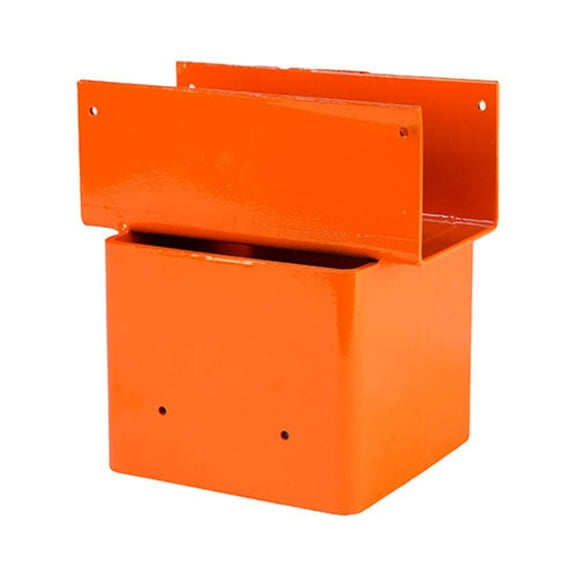 Ellis Manufacturing Company - Beam Holder - Accepts 6x6 Post from The Bottom - Supports 4x4 or 4x6 Cross Beam Across The Top