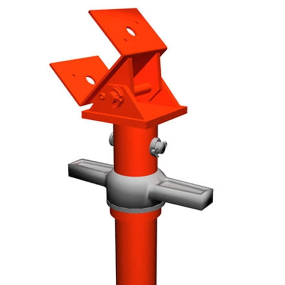 Ellis Manufacturing Company - Pivoting Perpendicular U-Head Top for Light Duty Steel Shores