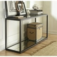thumbnail image 1 of Ellis Smoked Glass Top Console Table, 1 of 5