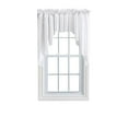 thumbnail image 1 of Ellis Stacey 3" Rod Pocket High Quality Fabric Solid Color Window Lined Swag Set 126"x36" White, 1 of 2