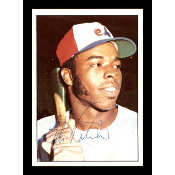 Ellis Valentine Autographed 1975 SSPC Card #342 Montreal Expos SKU #204651