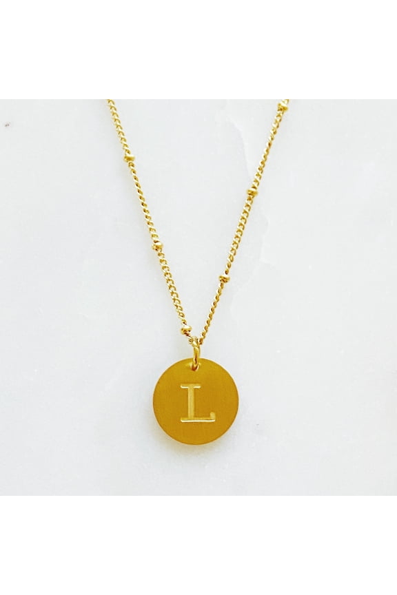Singular Charm Woman's Initial Necklace, A-Z Pendant Trendy Cute Personalized Monogram for Women