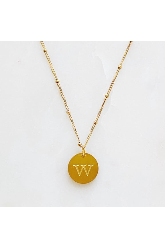 Singular Charm Woman's Initial Necklace, A-Z Pendant Trendy Cute Personalized Monogram for Women