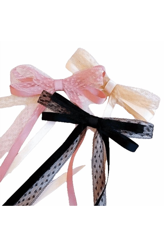 Slim Mix Lace Bow Set Of 3
