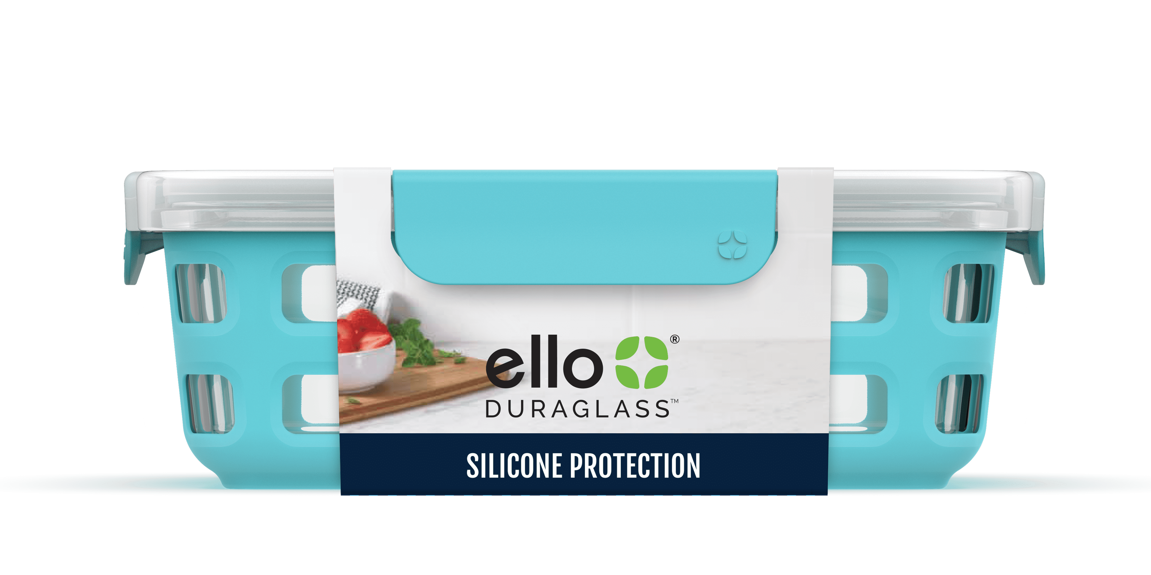 Ello 6-Piece SET Meal Prep Food Storage Containers Dura-Glass Silicon  Covers BOX